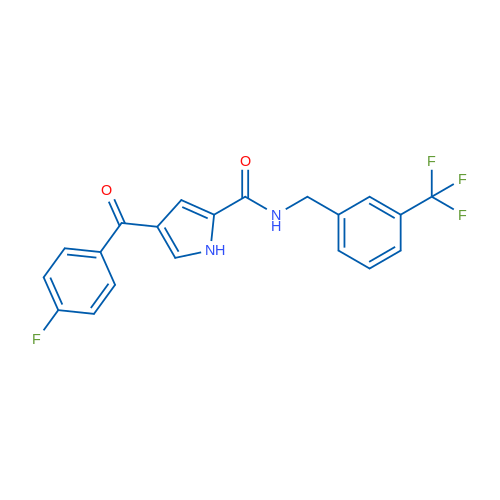 4-(4-Fluorobenzoyl)-N-{[3-(trifluoromethyl)phenyl]methyl}-1H-pyrrole-2-carboxamide 1g