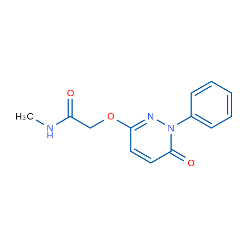 N-Methyl-2-[(6-oxo-1-phenyl-1,6-dihydropyridazin-3-yl)oxy]acetamide 1g