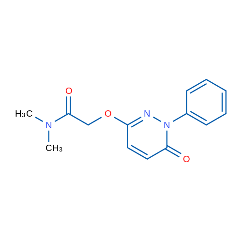 N,N-Dimethyl-2-[(6-oxo-1-phenyl-1,6-dihydropyridazin-3-yl)oxy]acetamide 1g