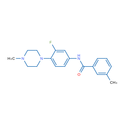 N-[3-Fluoro-4-(4-methylpiperazin-1-yl)phenyl]-3-methylbenzamide 1g