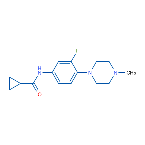 N-[3-Fluoro-4-(4-methylpiperazin-1-yl)phenyl]cyclopropanecarboxamide 1g