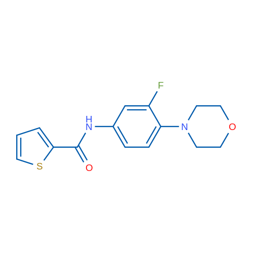 N-[3-Fluoro-4-(morpholin-4-yl)phenyl]thiophene-2-carboxamide 1g