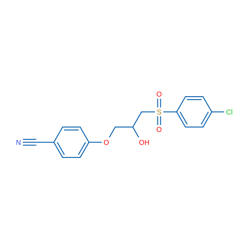 4-[3-(4-Chlorobenzenesulfonyl)-2-hydroxypropoxy]benzonitrile 1g