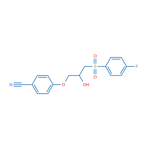4-[3-(4-Fluorobenzenesulfonyl)-2-hydroxypropoxy]benzonitrile 1g