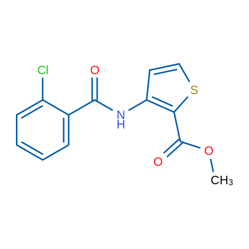 Methyl 3-(2-chlorobenzamido)thiophene-2-carboxylate 1g