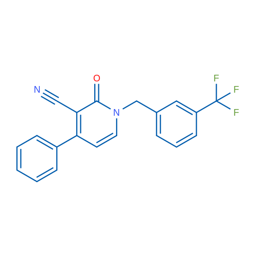 2-Oxo-4-phenyl-1-{[3-(trifluoromethyl)phenyl]methyl}-1,2-dihydropyridine-3-carbonitrile 1g