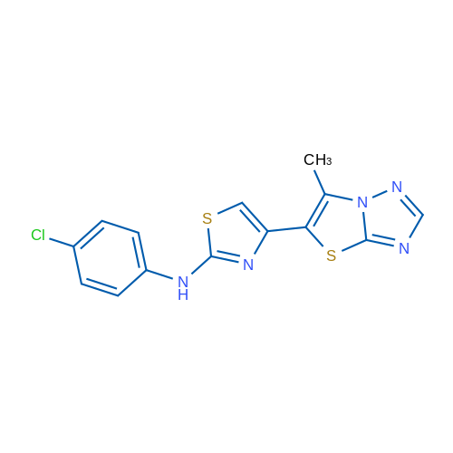 N-(4-Chlorophenyl)-4-{6-methyl-[1,2,4]triazolo[3,2-b][1,3]thiazol-5-yl}-1,3-thiazol-2-amine 1g