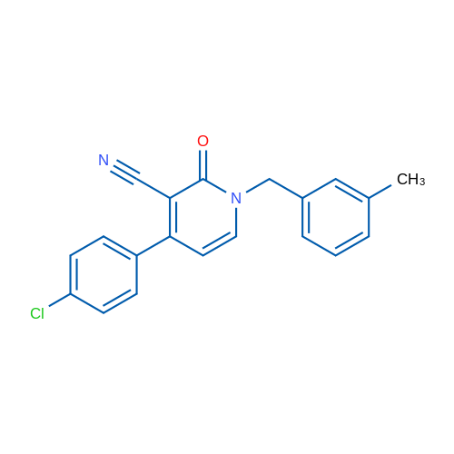 4-(4-Chlorophenyl)-1-[(3-methylphenyl)methyl]-2-oxo-1,2-dihydropyridine-3-carbonitrile 1g