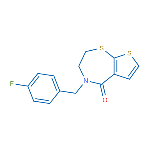4-[(4-Fluorophenyl)methyl]-2H,3H,4H,5H-thieno[3,2-f][1,4]thiazepin-5-one 1g