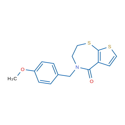 4-[(4-Methoxyphenyl)methyl]-2H,3H,4H,5H-thieno[3,2-f][1,4]thiazepin-5-one 1g