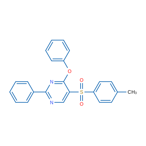 5-(4-Methylbenzenesulfonyl)-4-phenoxy-2-phenylpyrimidine 1g