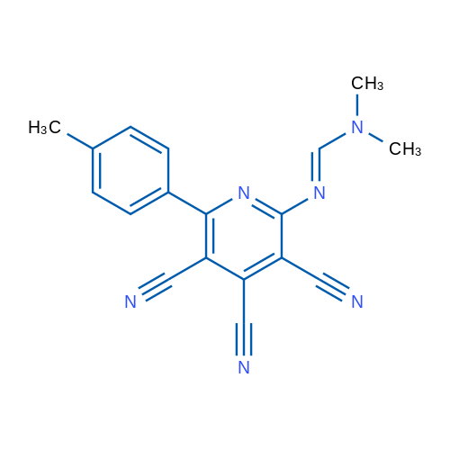(E)-N,N-Dimethyl-N'-[3,4,5-tricyano-6-(4-methylphenyl)pyridin-2-yl]methanimidamide 1g