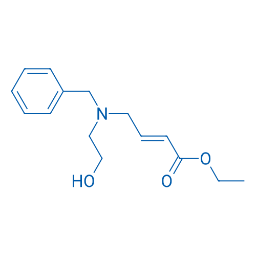 Ethyl (E)-4-(benzyl(2-hydroxyethyl)amino)but-2-enoate 250mg