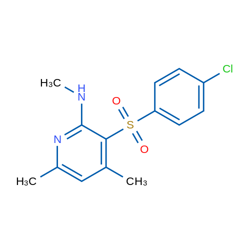 3-(4-Chlorobenzenesulfonyl)-N,4,6-trimethylpyridin-2-amine 1g