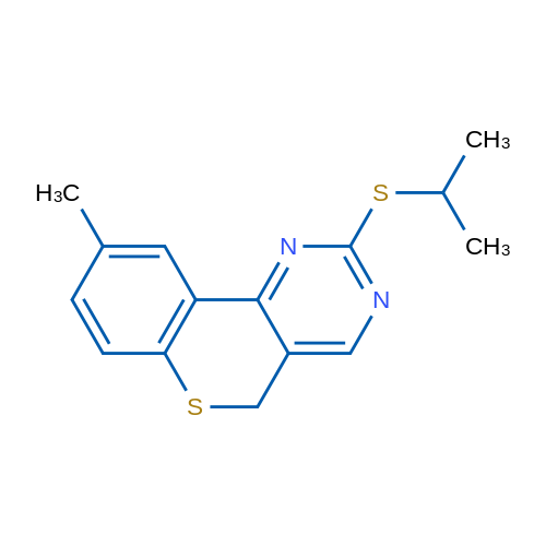 9-Methyl-2-(propan-2-ylsulfanyl)-5H-thiochromeno[4,3-d]pyrimidine 1g