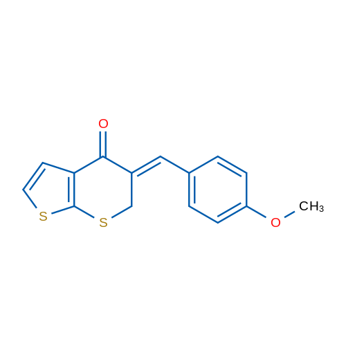 (5Z)-5-[(4-Methoxyphenyl)methylidene]-4H,5H,6H-thieno[2,3-b]thiopyran-4-one 1g