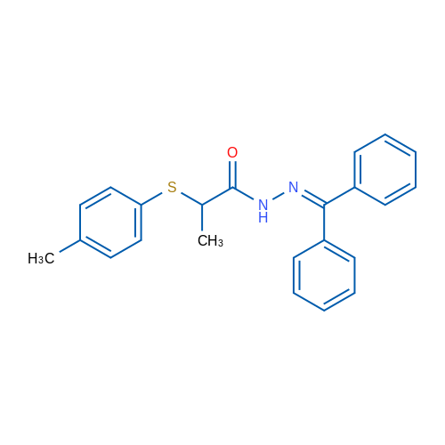 N'-(Diphenylmethylidene)-2-[(4-methylphenyl)sulfanyl]propanehydrazide 1g