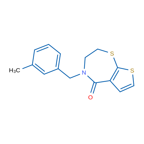 4-[(3-Methylphenyl)methyl]-2H,3H,4H,5H-thieno[3,2-f][1,4]thiazepin-5-one 1g