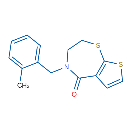 4-[(2-Methylphenyl)methyl]-2H,3H,4H,5H-thieno[3,2-f][1,4]thiazepin-5-one 1g