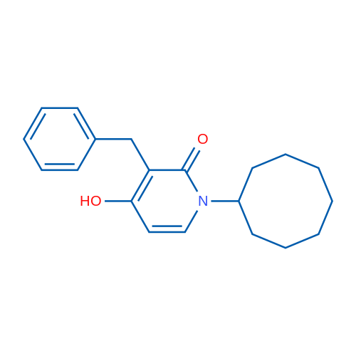 3-Benzyl-1-cyclooctyl-4-hydroxy-1,2-dihydropyridin-2-one 1g