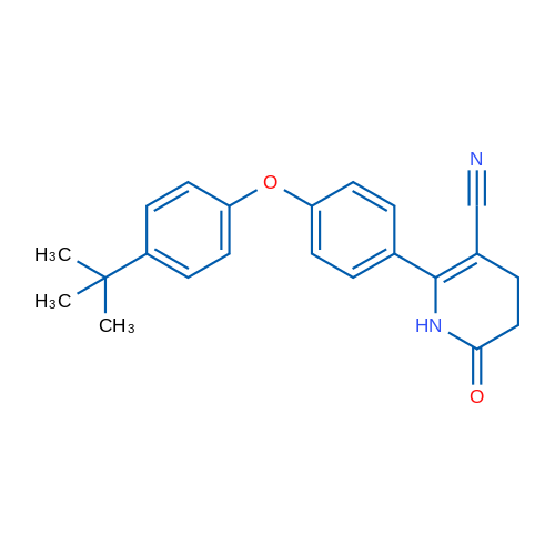 2-[4-(4-tert-Butylphenoxy)phenyl]-6-oxo-1,4,5,6-tetrahydropyridine-3-carbonitrile 1g