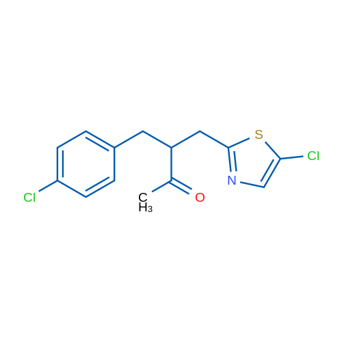 3-[(5-Chloro-1,3-thiazol-2-yl)methyl]-4-(4-chlorophenyl)butan-2-one 1g