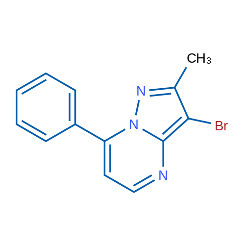3-Bromo-2-methyl-7-phenylpyrazolo[1,5-a]pyrimidine 1g