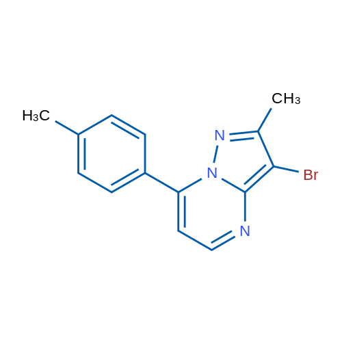 3-Bromo-2-methyl-7-(4-methylphenyl)pyrazolo[1,5-a]pyrimidine 1g