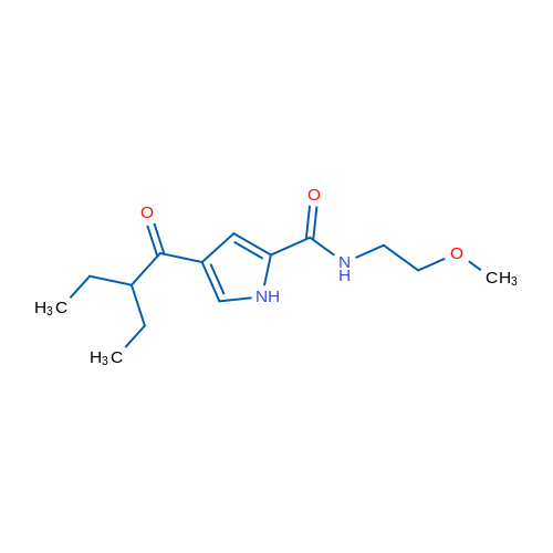 4-(2-Ethylbutanoyl)-N-(2-methoxyethyl)-1H-pyrrole-2-carboxamide 1g
