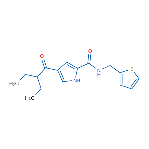 4-(2-Ethylbutanoyl)-N-[(thiophen-2-yl)methyl]-1H-pyrrole-2-carboxamide 1g