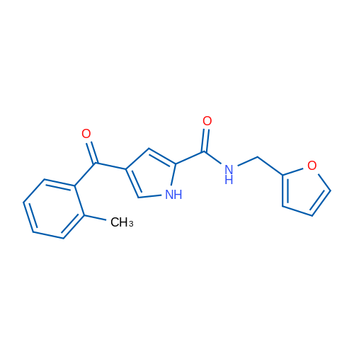 N-[(Furan-2-yl)methyl]-4-(2-methylbenzoyl)-1H-pyrrole-2-carboxamide 1g