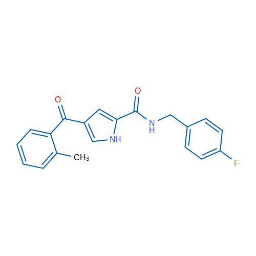 N-[(4-Fluorophenyl)methyl]-4-(2-methylbenzoyl)-1H-pyrrole-2-carboxamide 1g