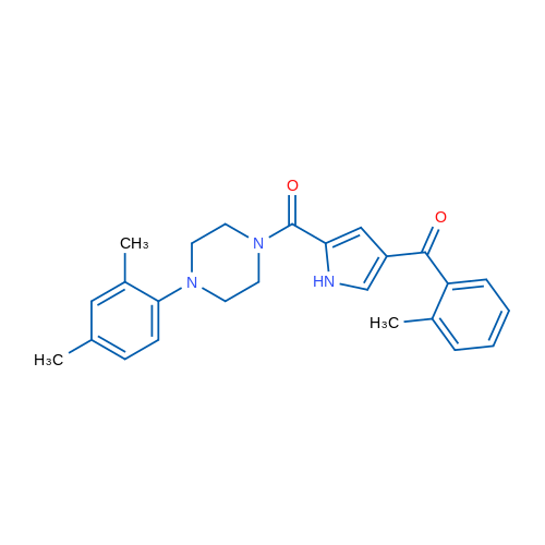 1-(2,4-Dimethylphenyl)-4-[4-(2-methylbenzoyl)-1H-pyrrole-2-carbonyl]piperazine 1g