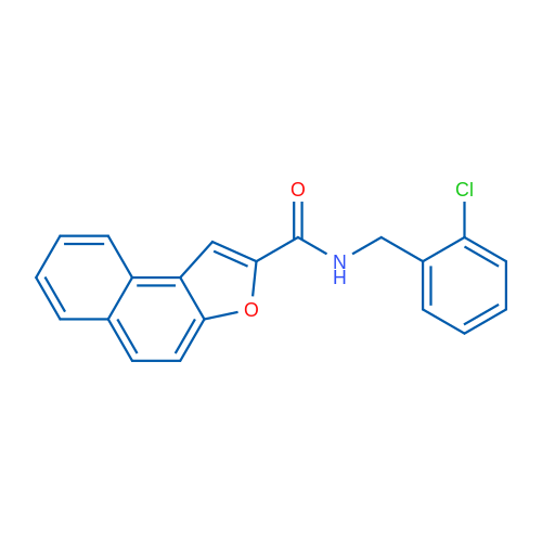 N-[(2-Chlorophenyl)methyl]naphtho[2,1-b]furan-2-carboxamide 1g