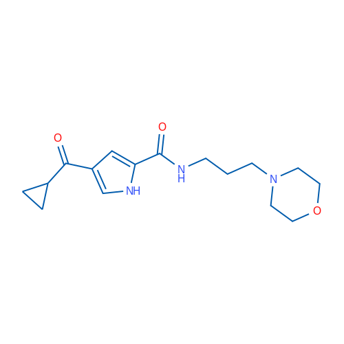 4-Cyclopropanecarbonyl-N-[3-(morpholin-4-yl)propyl]-1H-pyrrole-2-carboxamide 1g
