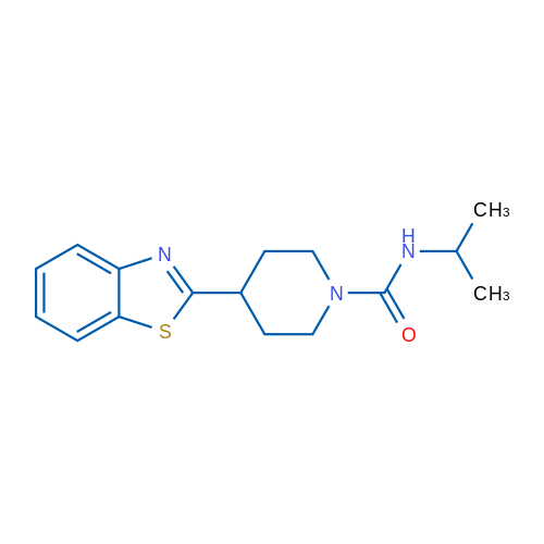 4-(1,3-Benzothiazol-2-yl)-N-(propan-2-yl)piperidine-1-carboxamide 1g