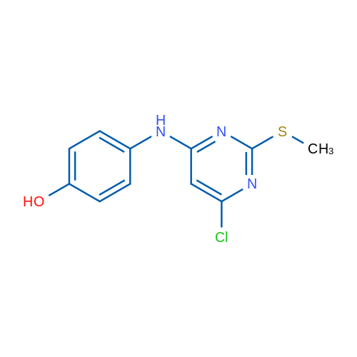 4-{[6-chloro-2-(methylsulfanyl)pyrimidin-4-yl]amino}phenol 1g