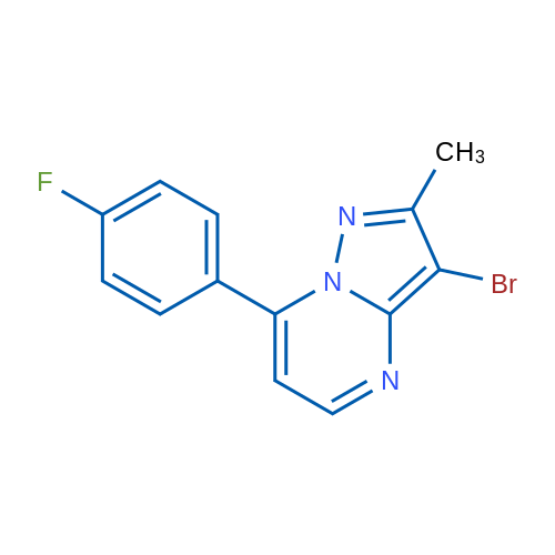 3-Bromo-7-(4-fluorophenyl)-2-methylpyrazolo[1,5-a]pyrimidine 1g
