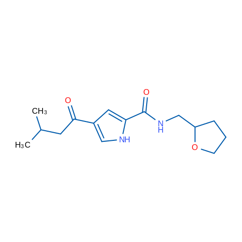 4-(3-Methylbutanoyl)-N-[(oxolan-2-yl)methyl]-1H-pyrrole-2-carboxamide 1g