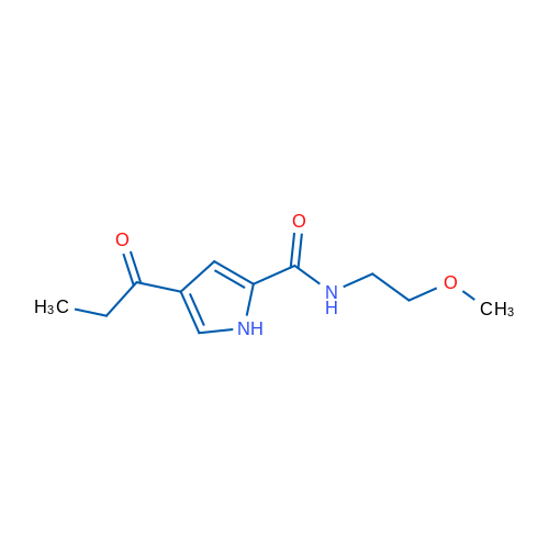 N-(2-Methoxyethyl)-4-propanoyl-1H-pyrrole-2-carboxamide 1g