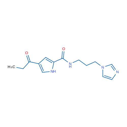 N-[3-(1H-Imidazol-1-yl)propyl]-4-propanoyl-1H-pyrrole-2-carboxamide 1g