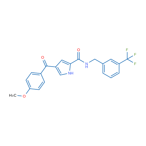 4-(4-Methoxybenzoyl)-N-{[3-(trifluoromethyl)phenyl]methyl}-1H-pyrrole-2-carboxamide 1g