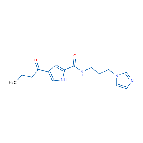 4-Butanoyl-N-[3-(1H-imidazol-1-yl)propyl]-1H-pyrrole-2-carboxamide 1g