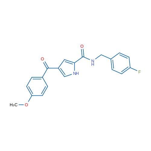 N-[(4-Fluorophenyl)methyl]-4-(4-methoxybenzoyl)-1H-pyrrole-2-carboxamide 1g