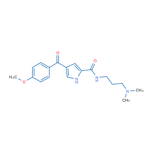 N-[3-(Dimethylamino)propyl]-4-(4-methoxybenzoyl)-1H-pyrrole-2-carboxamide 1g