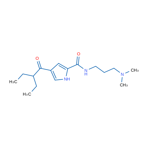 N-[3-(Dimethylamino)propyl]-4-(2-ethylbutanoyl)-1H-pyrrole-2-carboxamide 1g