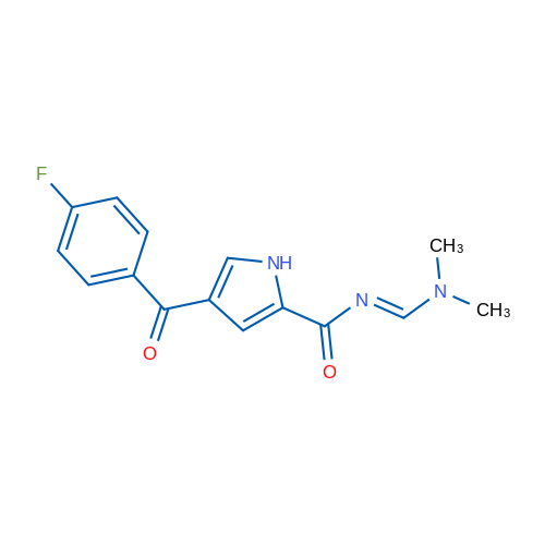 N-[(1E)-(Dimethylamino)methylidene]-4-(4-fluorobenzoyl)-1H-pyrrole-2-carboxamide 1g
