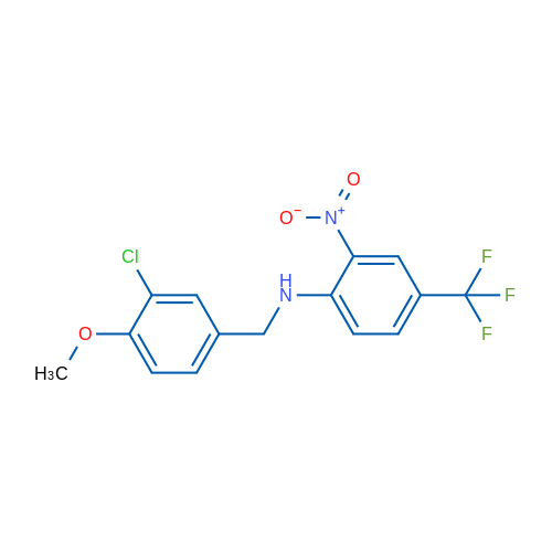 N-[(3-Chloro-4-methoxyphenyl)methyl]-2-nitro-4-(trifluoromethyl)aniline 1g
