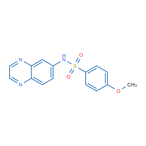 4-Methoxy-N-(quinoxalin-6-yl)benzene-1-sulfonamide 1g