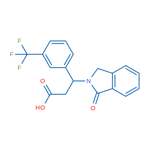 3-(1-Oxo-2,3-dihydro-1H-isoindol-2-yl)-3-[3-(trifluoromethyl)phenyl]propanoic acid 1g